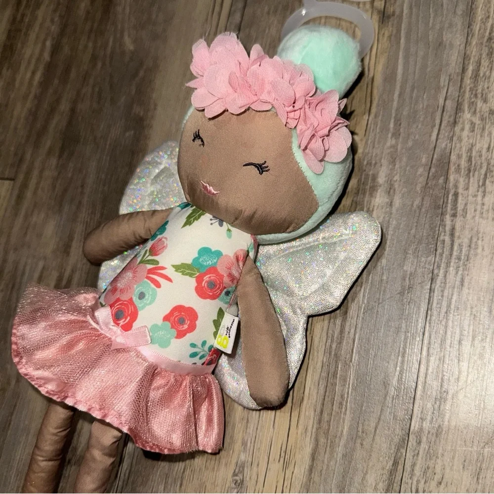 Floral Fairy Doll with Pink and Brown Accents